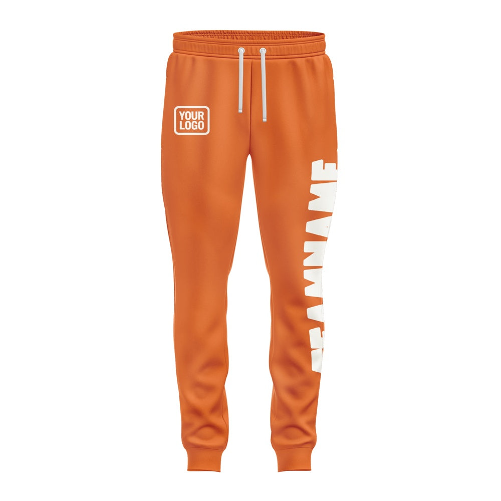 Custom Orange White Pants