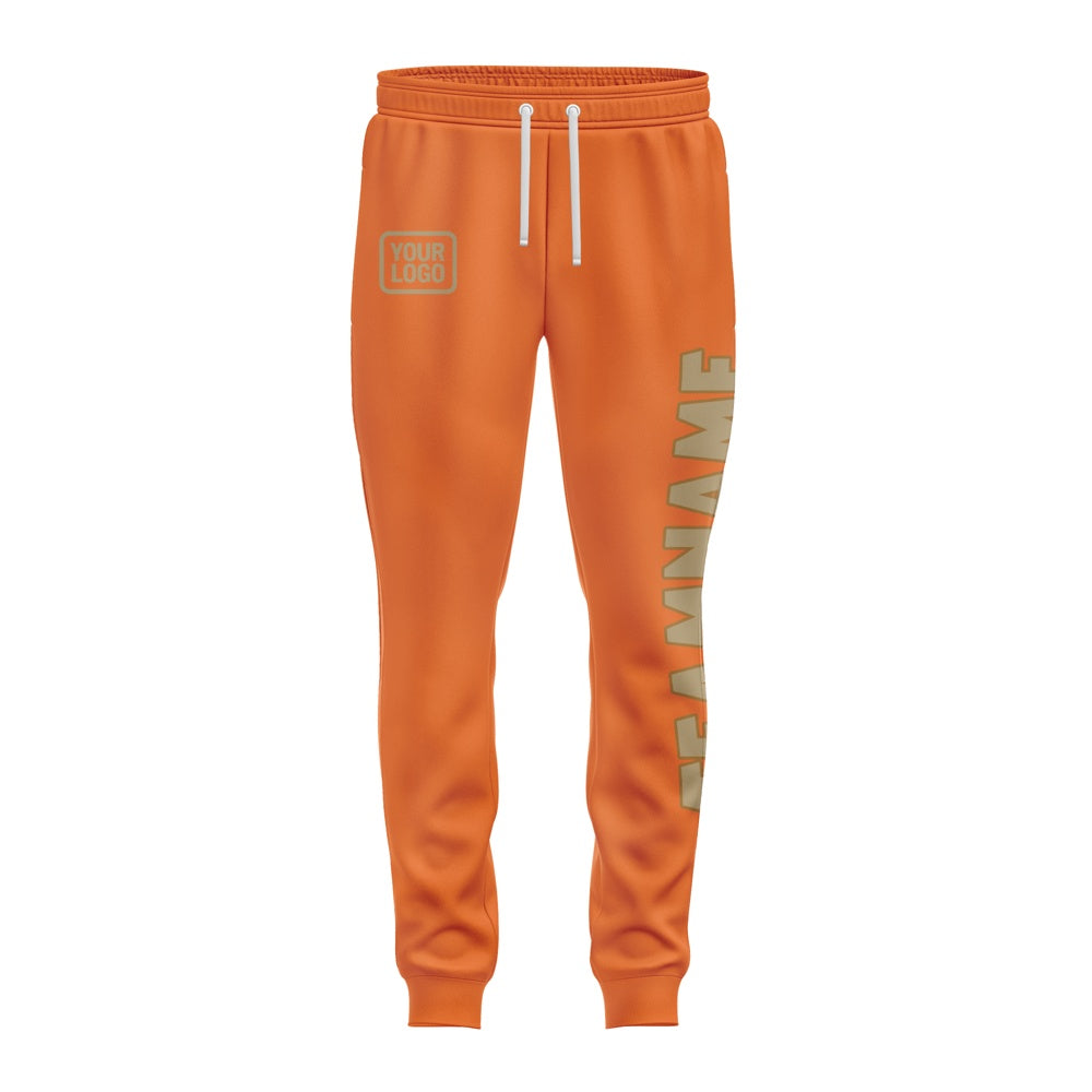Custom Orange Light Khaki Pants