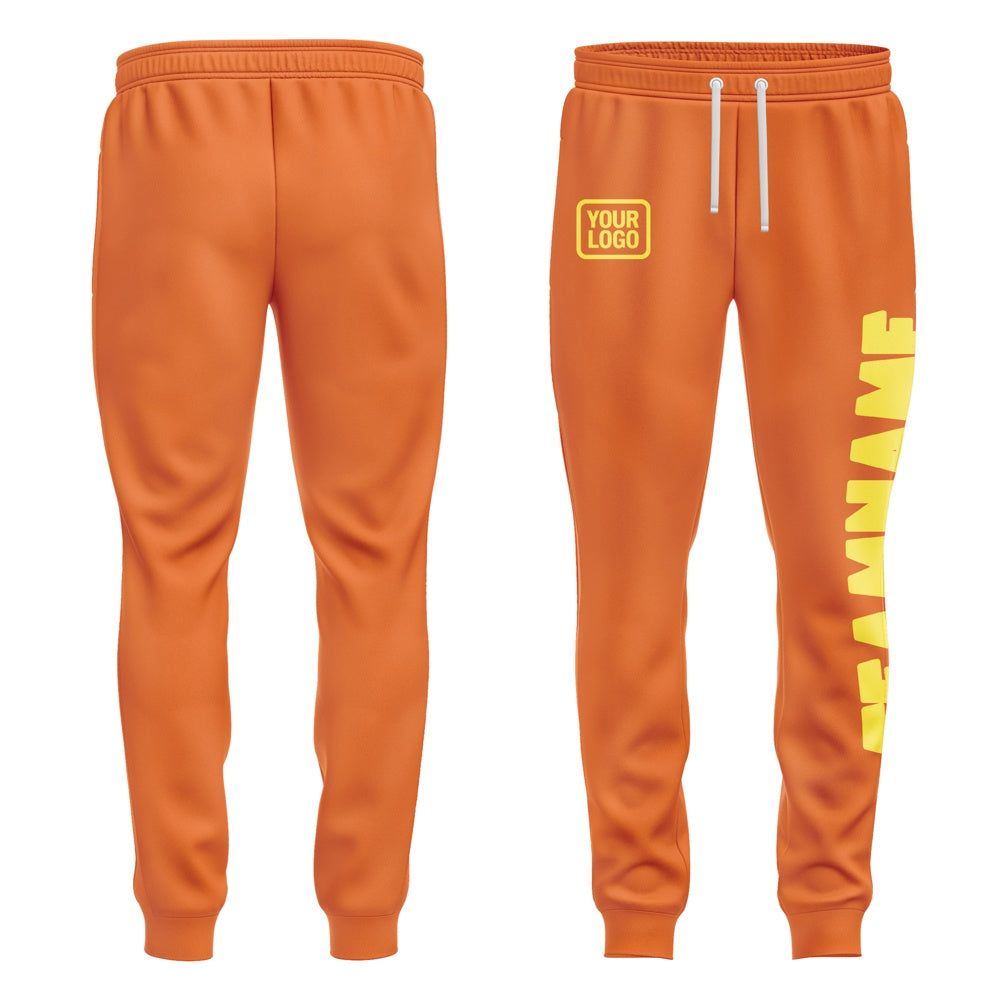 Custom Orange Light Yellow Pants