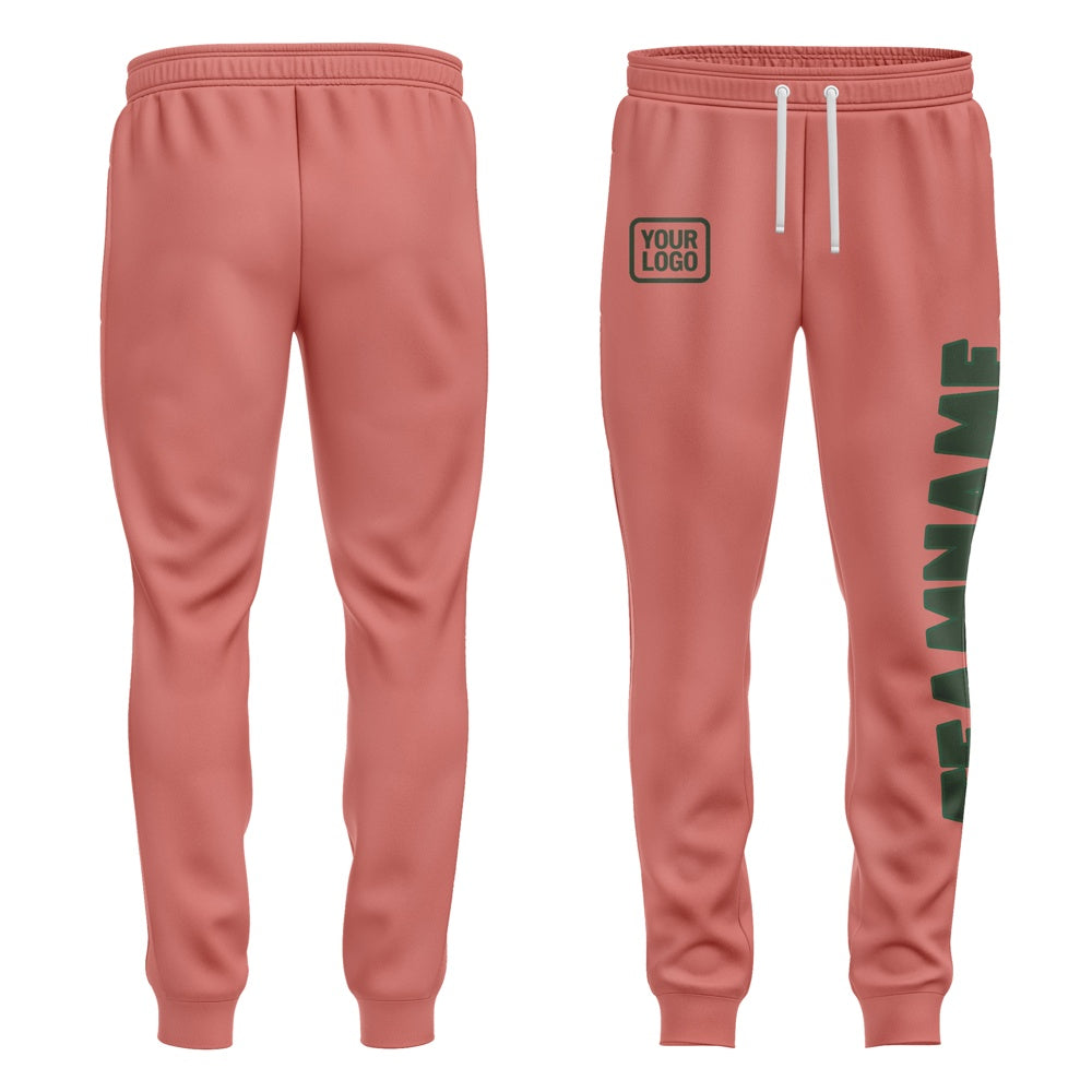 Custom Copper Rose Dark Green Pants