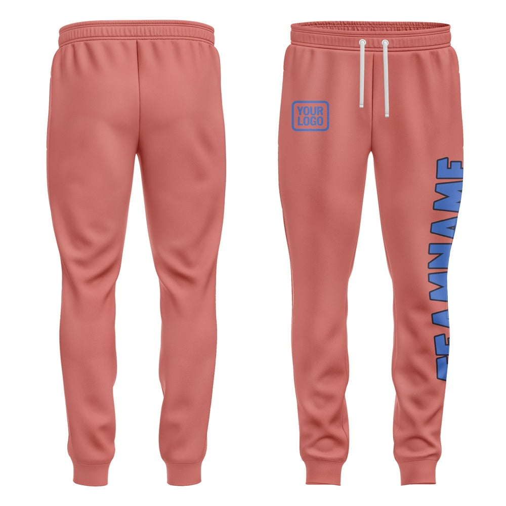 Custom Copper Rose Sky Blue Pants