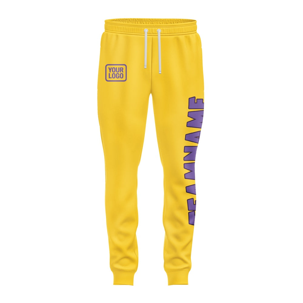 Custom Gold Light Purple Pants