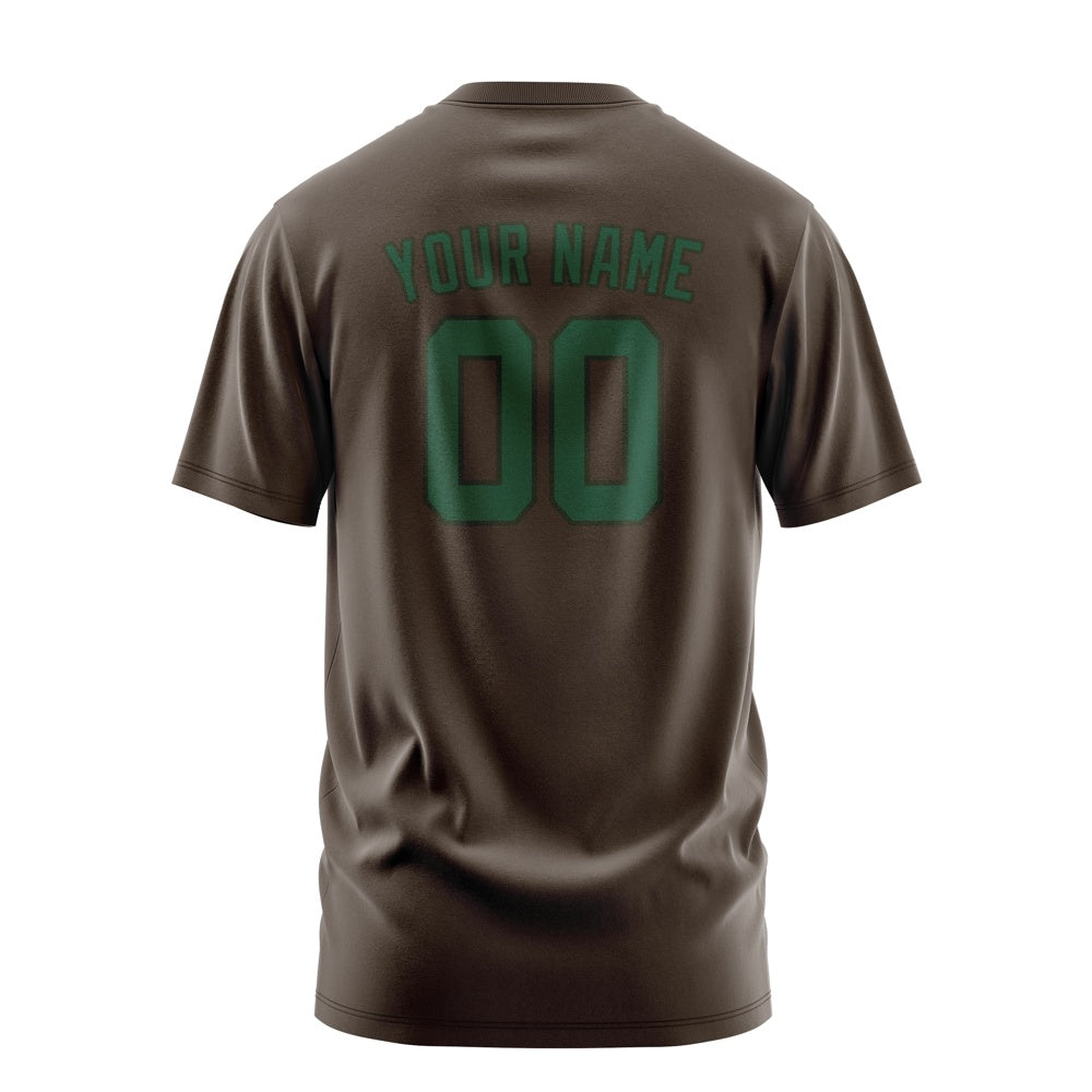 Custom Brown Green T-Shirt