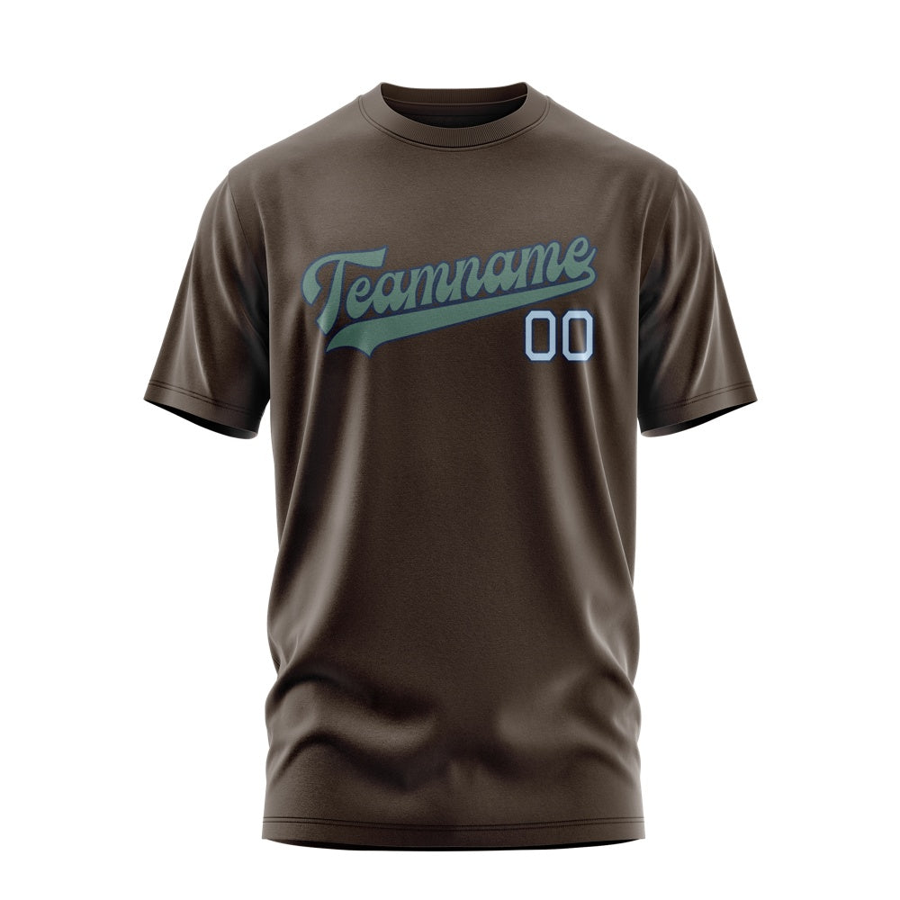 Custom Brown Blue Green T-Shirt