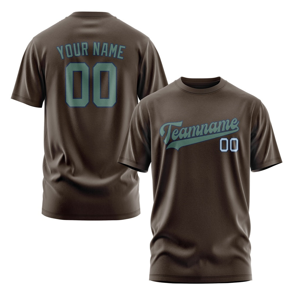 Custom Brown Blue Green T-Shirt