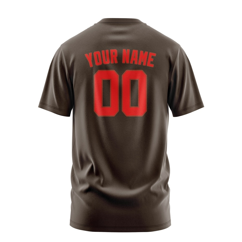 Custom Brown Orange Red T-Shirt