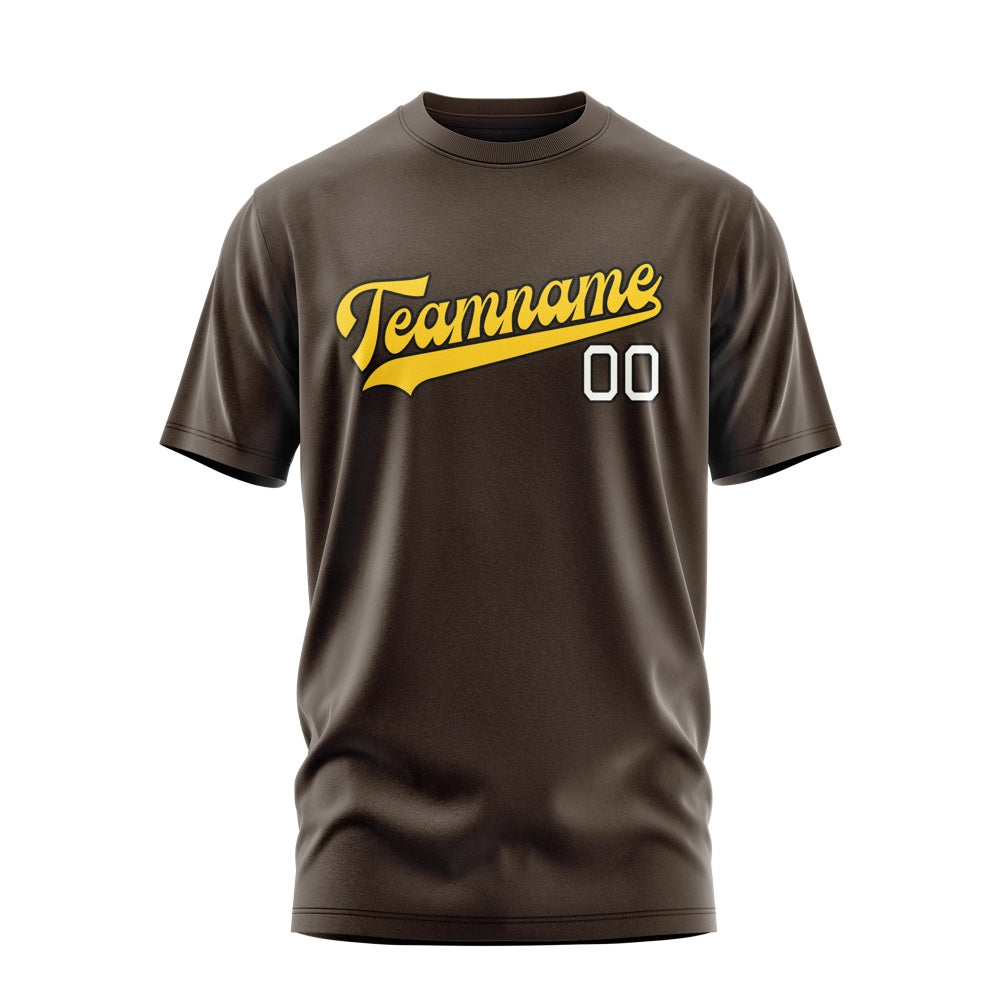 Custom Brown Gold T-Shirt