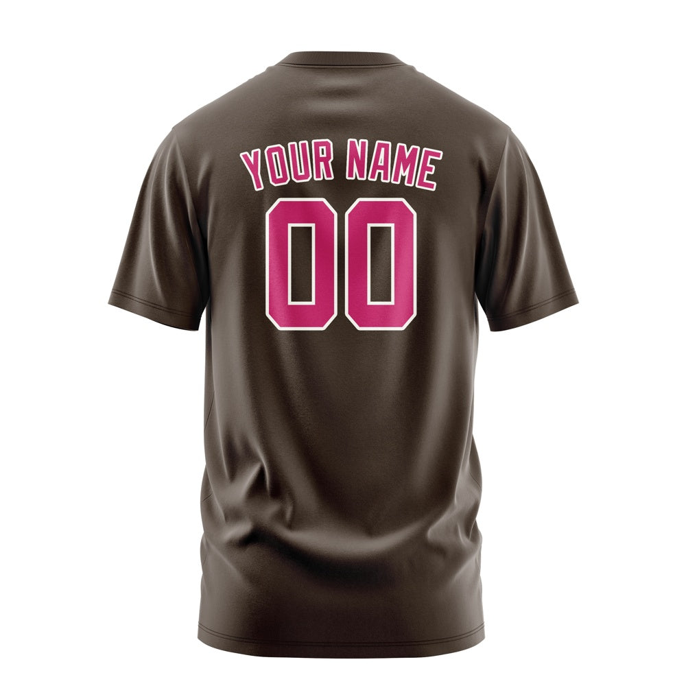 Custom Brown Pink T-Shirt