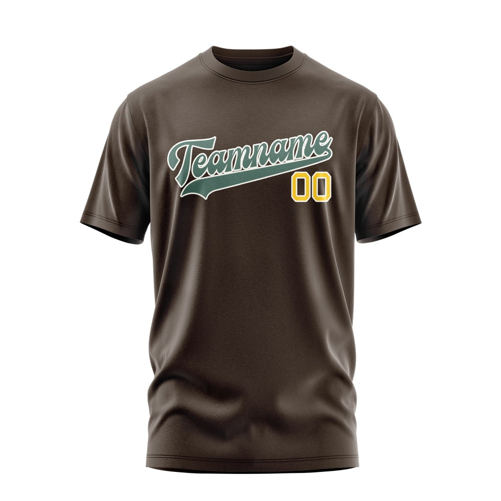 Custom Brown Blue Green T-Shirt