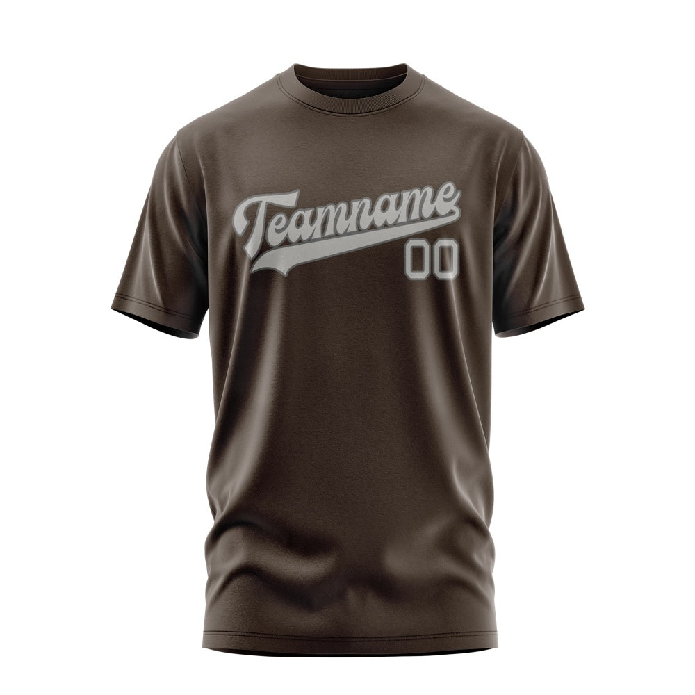Custom Brown Gray T-Shirt