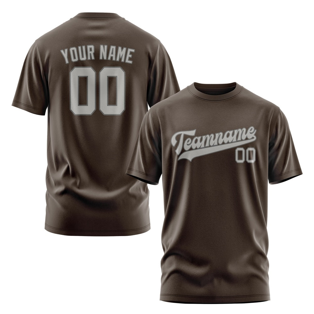 Custom Brown Gray T-Shirt