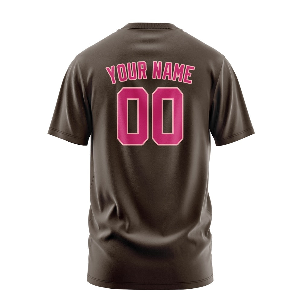 Custom Brown Pink T-Shirt