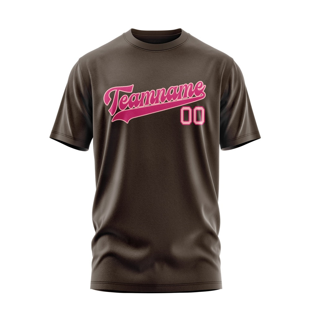 Custom Brown Pink T-Shirt