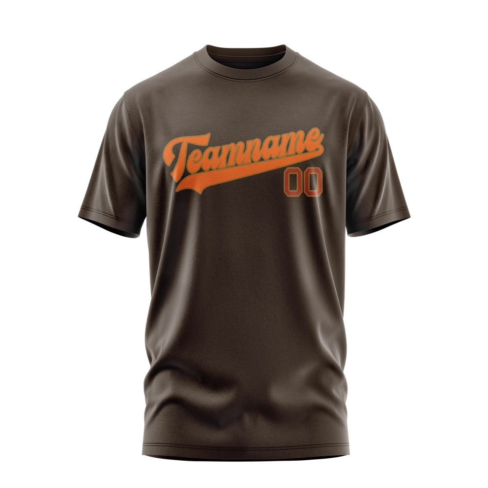 Custom Brown Orange T-Shirt