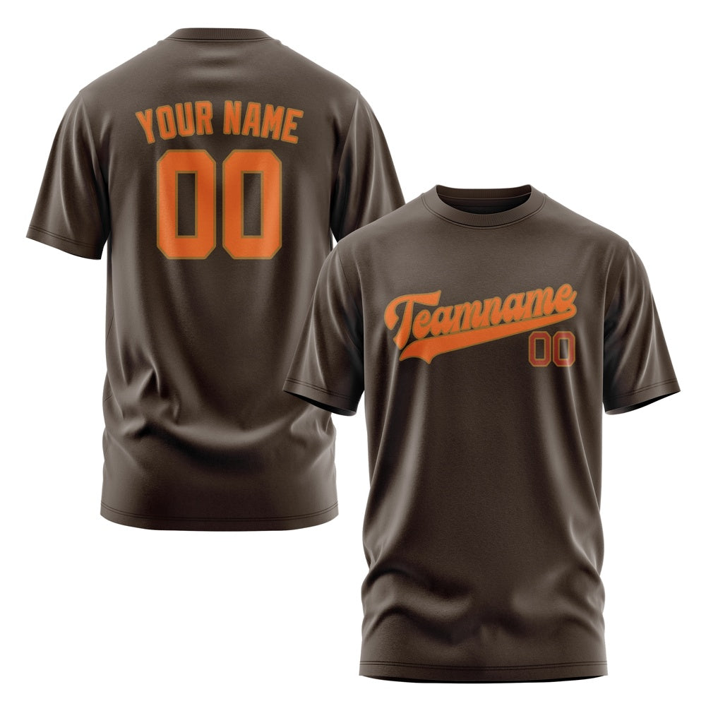 Custom Brown Orange T-Shirt