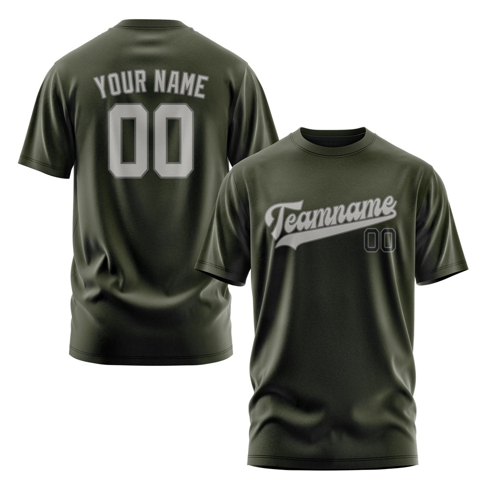 Custom Olive Gray T-Shirt
