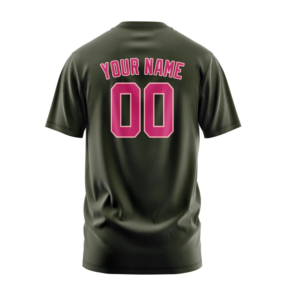Custom Olive Pink T-Shirt