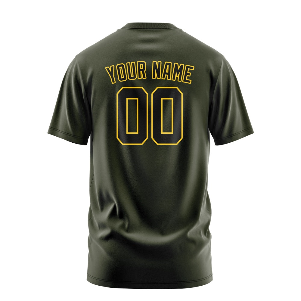 Custom Olive Black T-Shirt