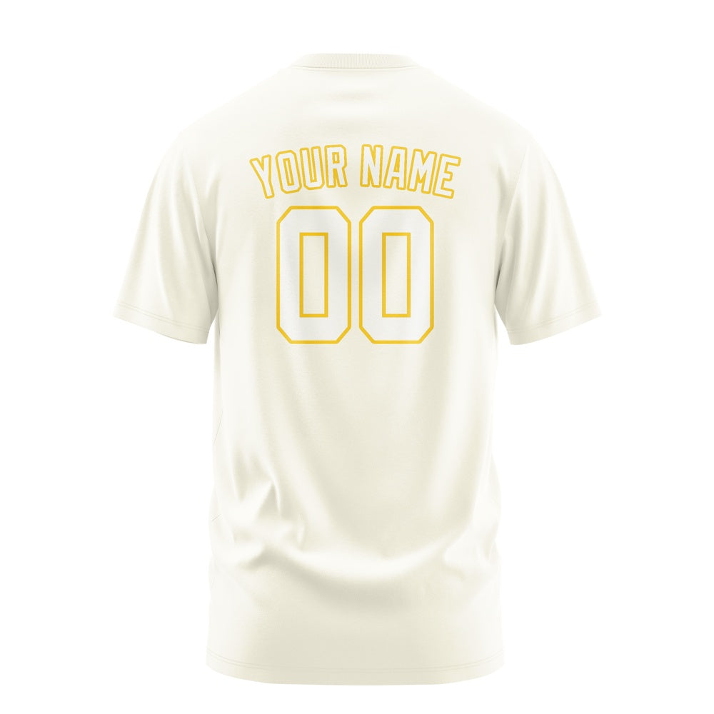 Custom Cream White T-Shirt