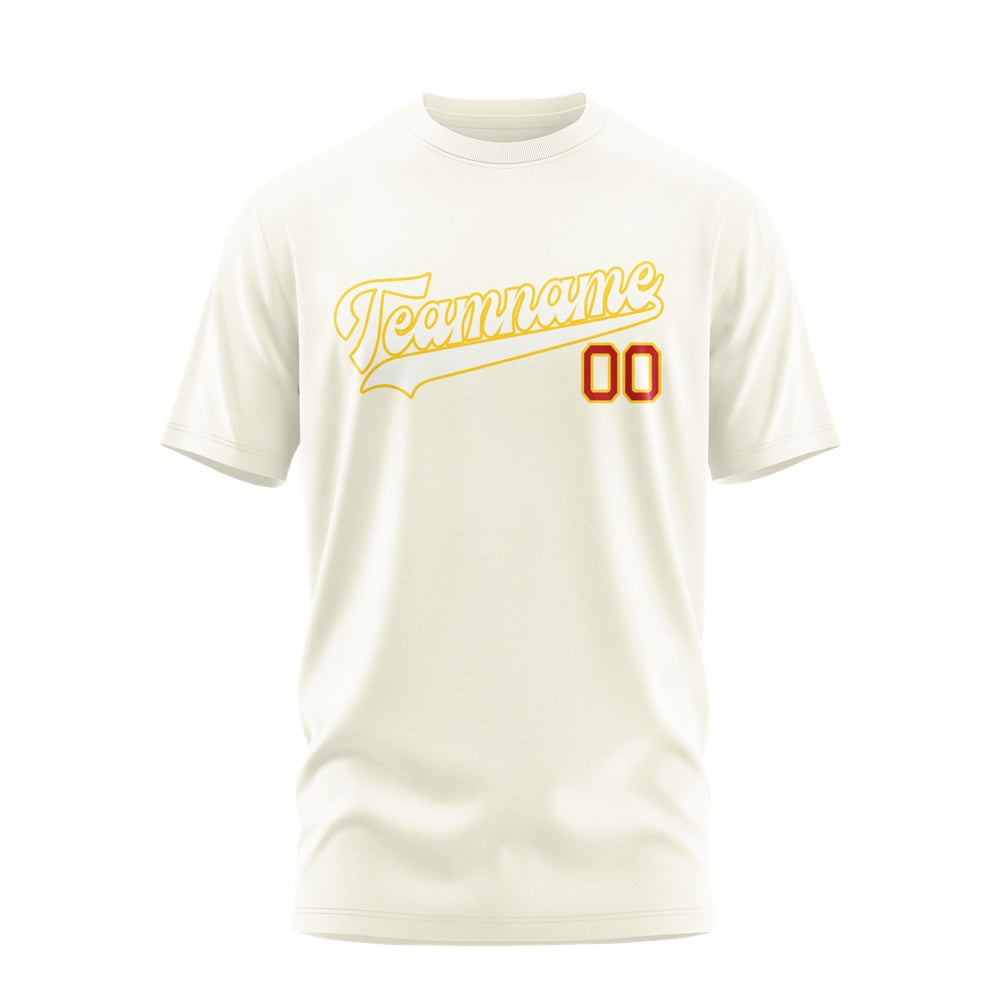 Custom Cream White T-Shirt