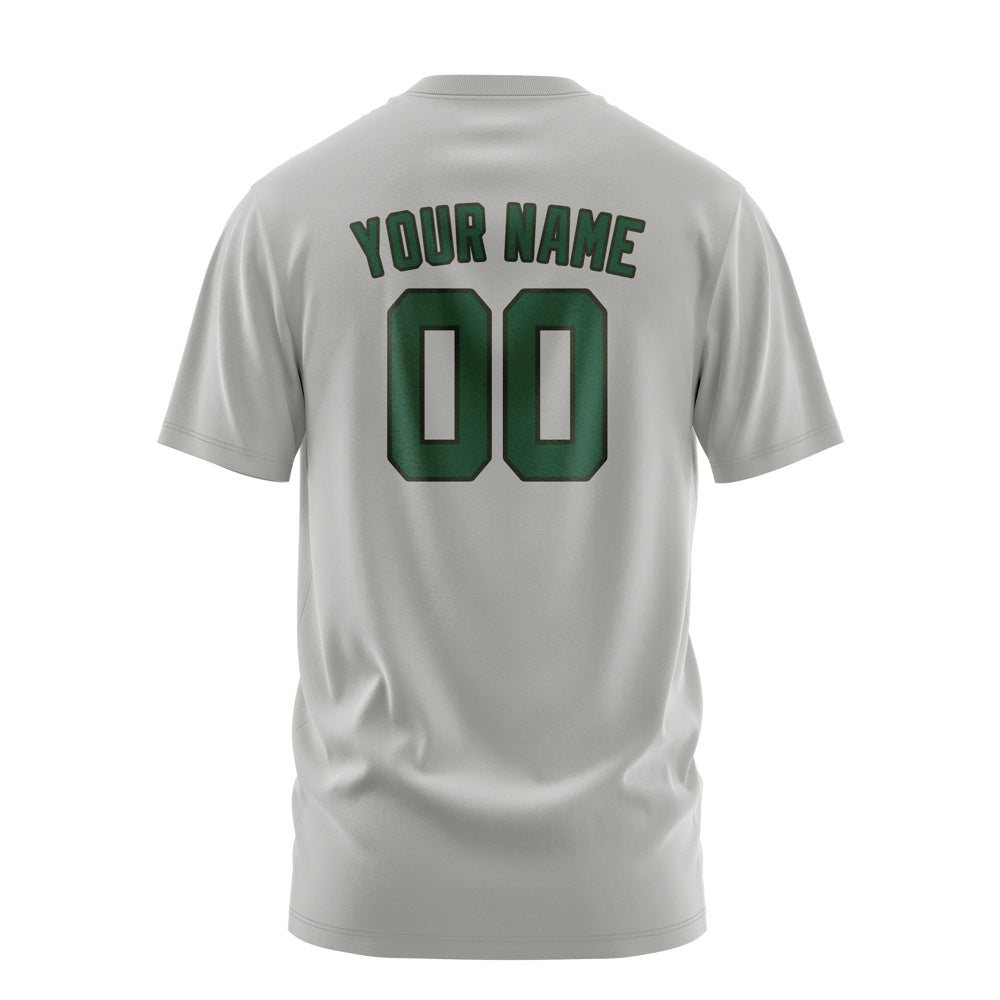 Custom Gray Green T-Shirt