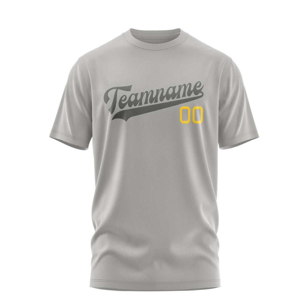 Custom Gray Dark Grey T-Shirt