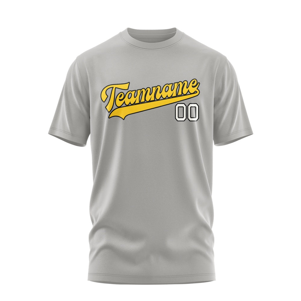 Custom Gray Gold T-Shirt