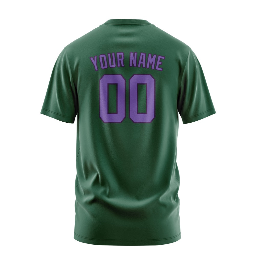 Custom Green Light Purple T-Shirt