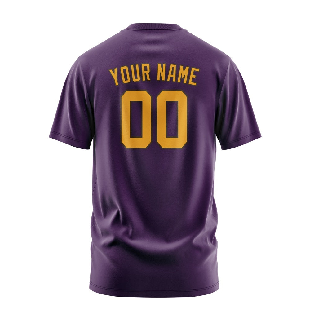 Custom Purple Yellow T-Shirt