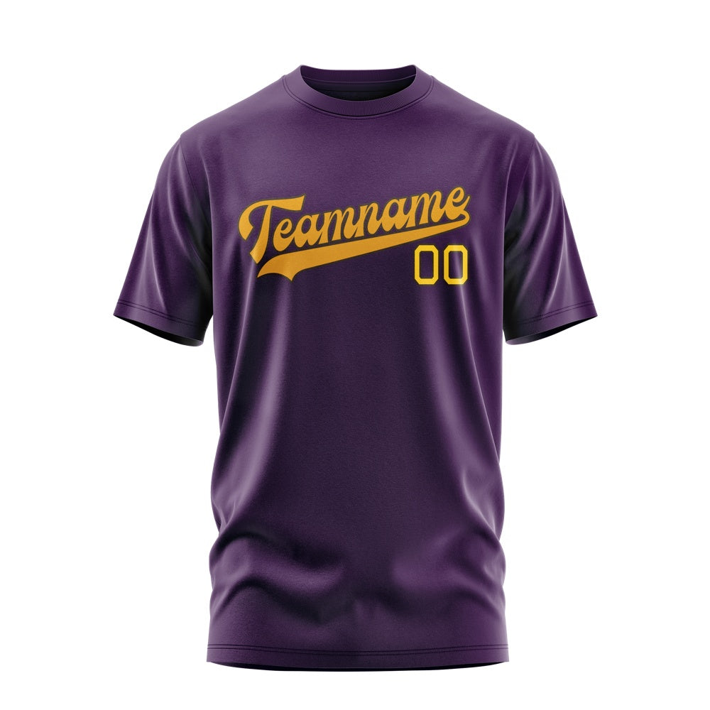 Custom Purple Yellow T-Shirt