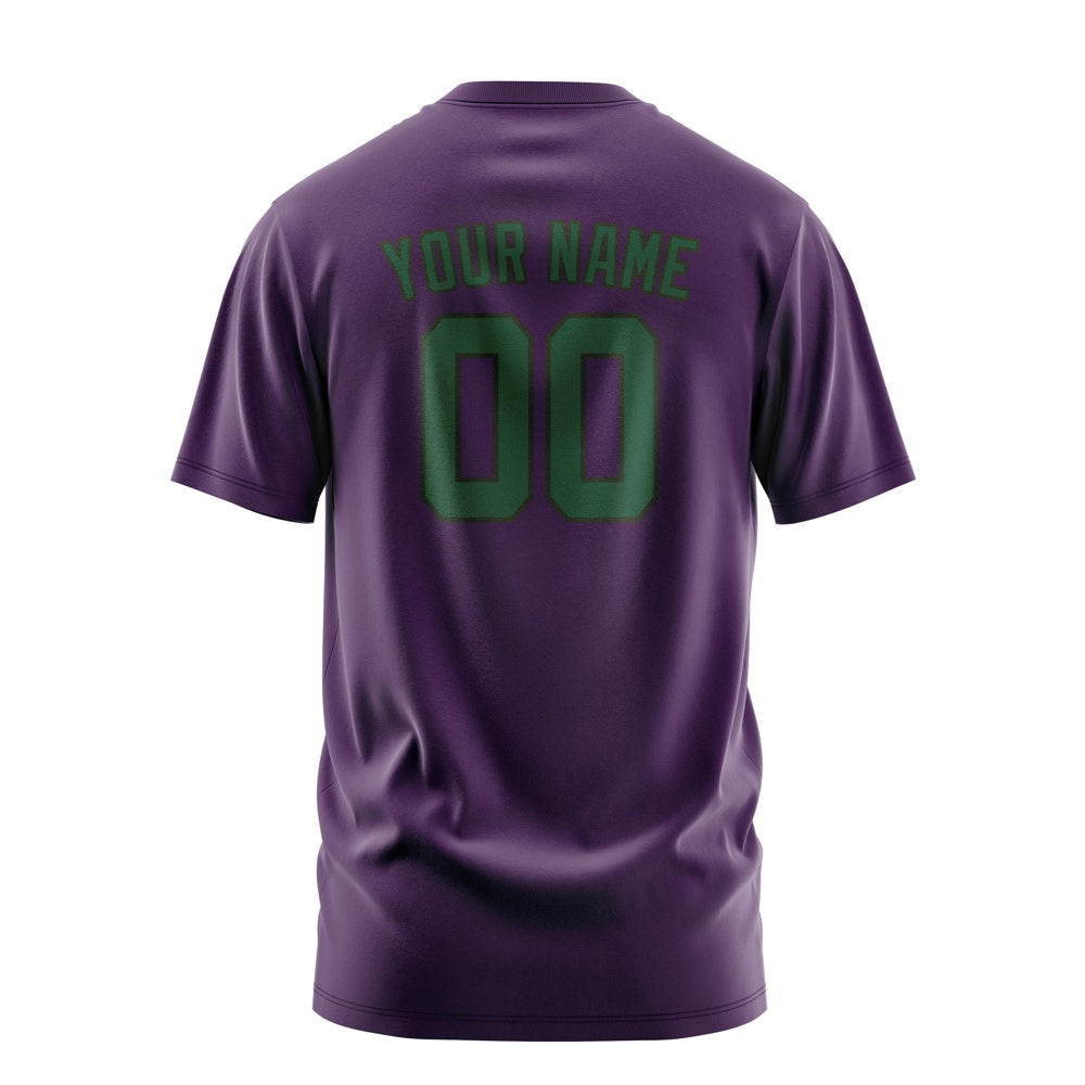 Custom Purple Green T-Shirt