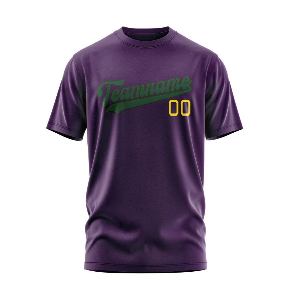 Custom Purple Green T-Shirt