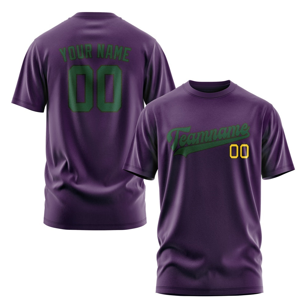 Custom Purple Green T-Shirt
