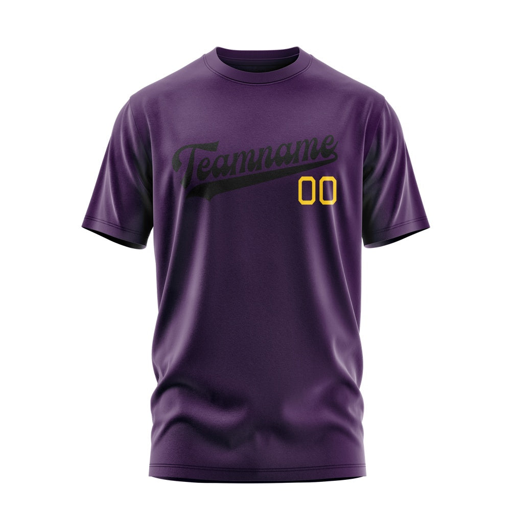 Custom Purple Black T-Shirt