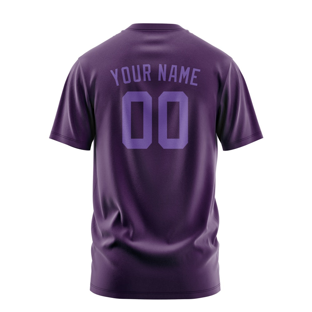Custom Purple Light Purple T-Shirt