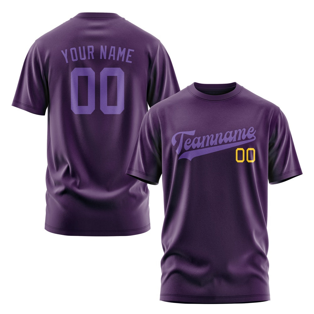 Custom Purple Light Purple T-Shirt