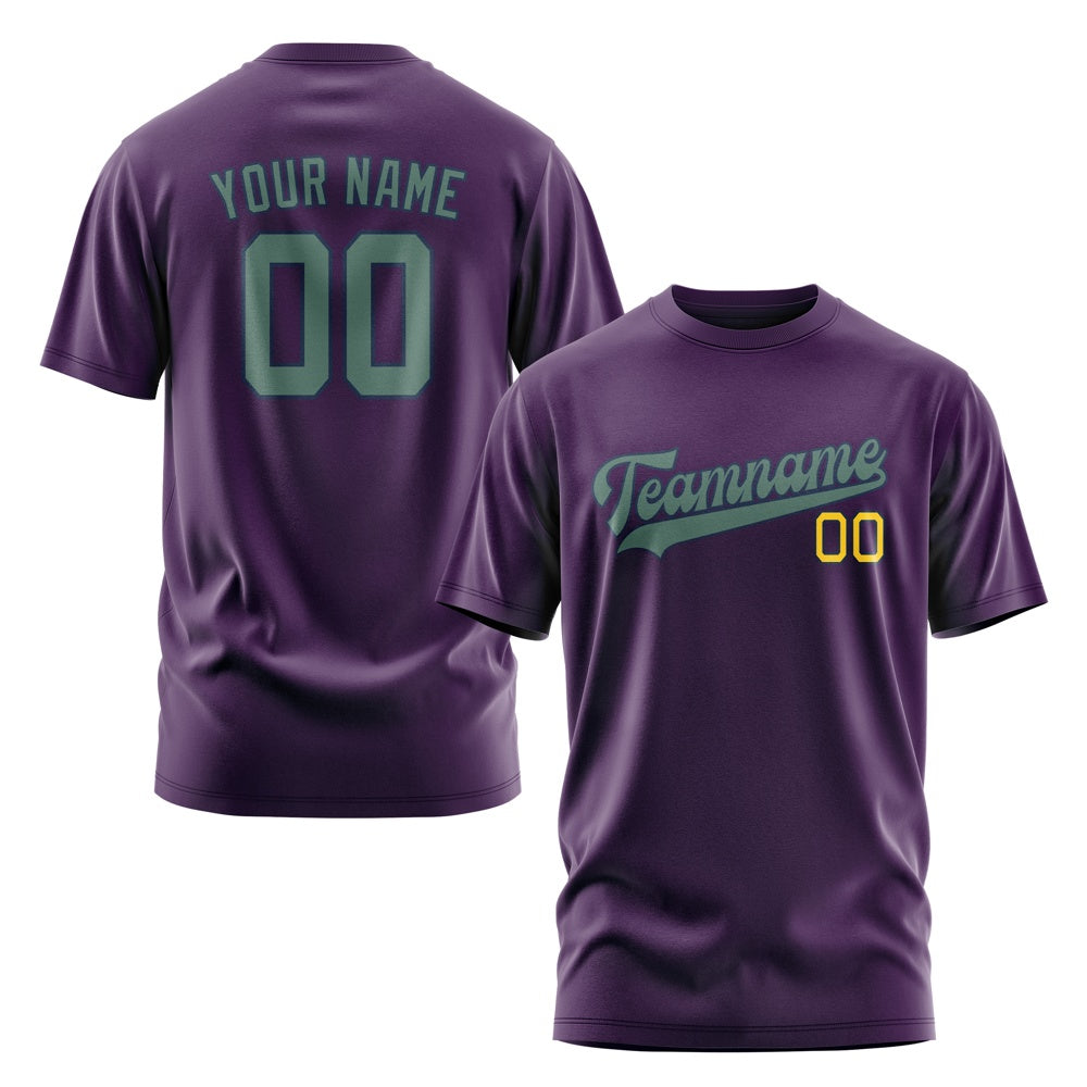 Custom Purple Blue Green T-Shirt