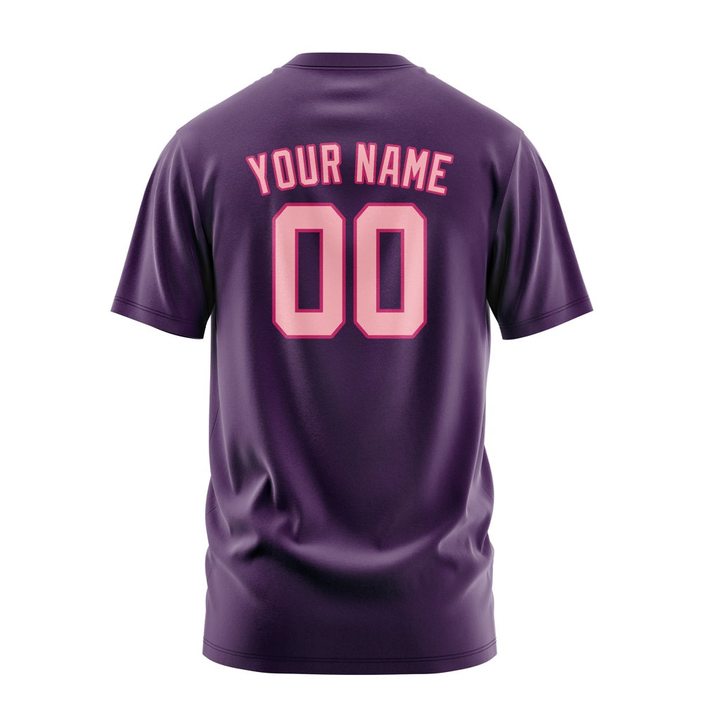 Custom Purple Light Pink T-Shirt