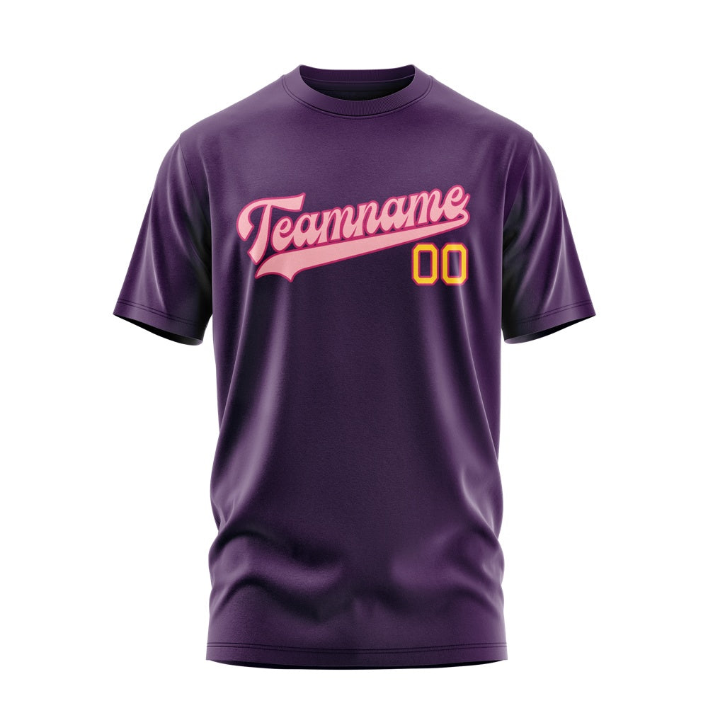 Custom Purple Light Pink T-Shirt