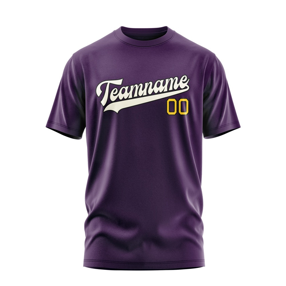 Custom Purple Cream T-Shirt