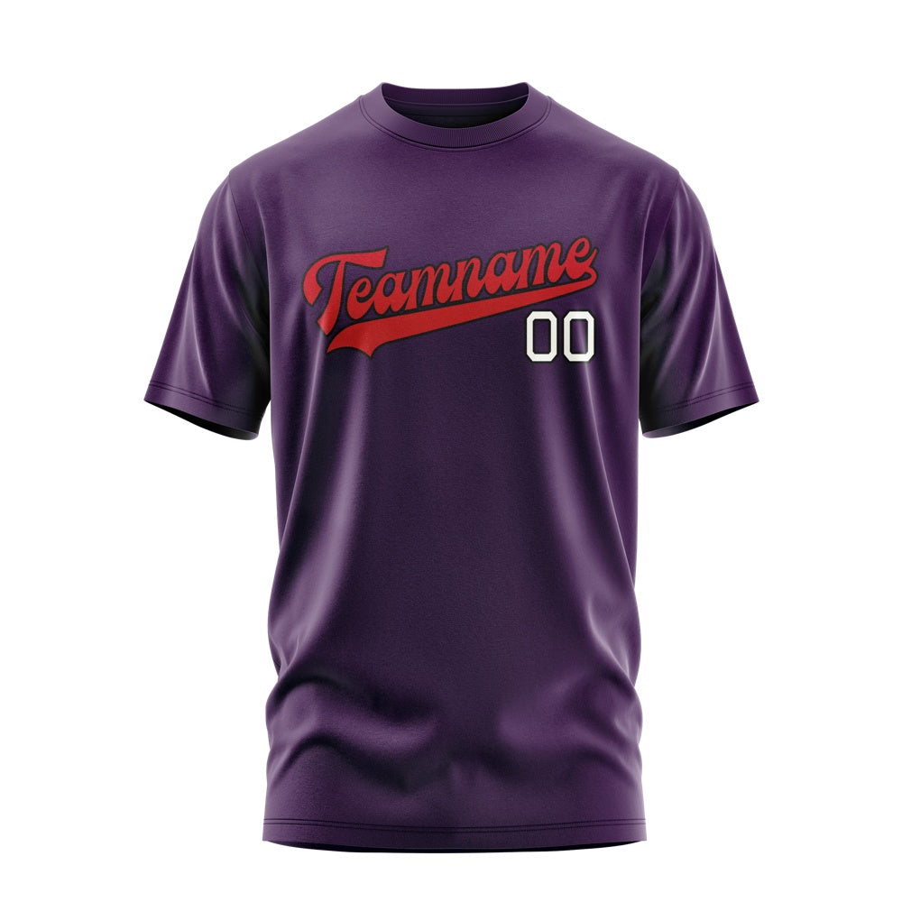 Custom Purple Red T-Shirt