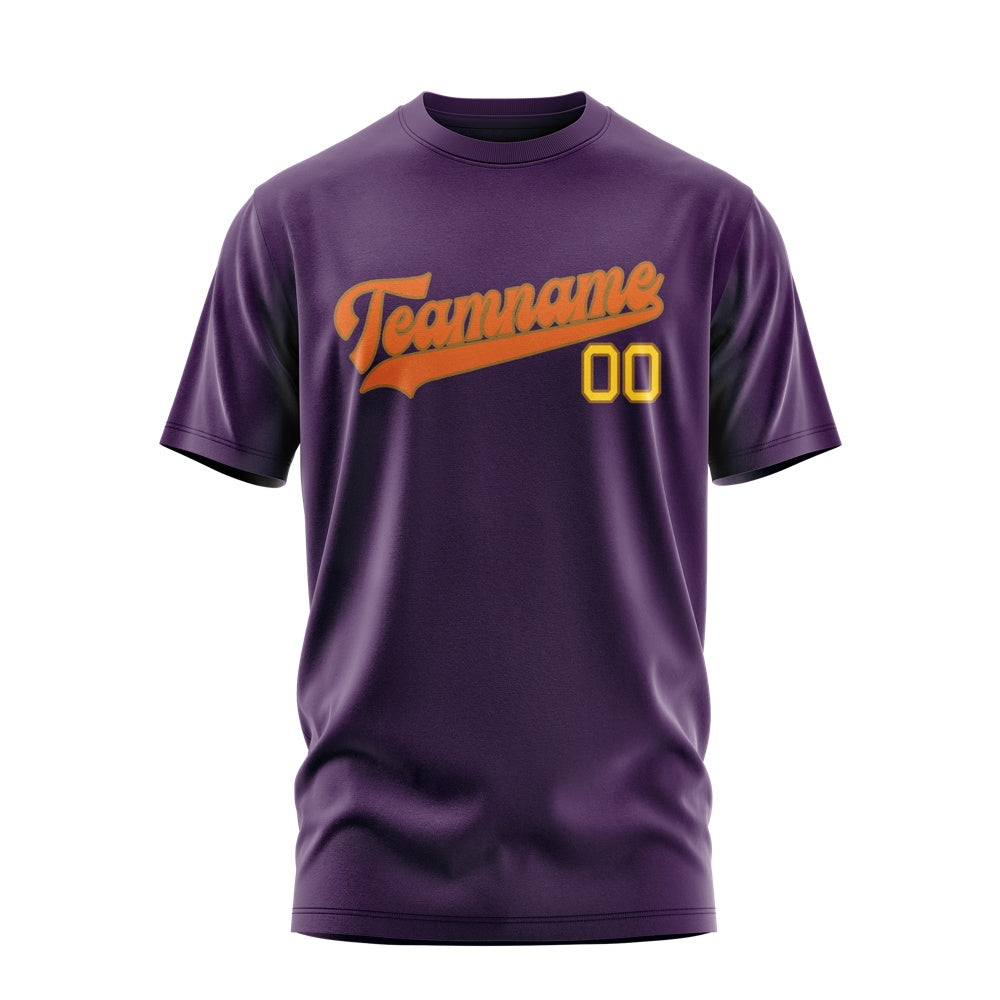Custom Purple Orange T-Shirt
