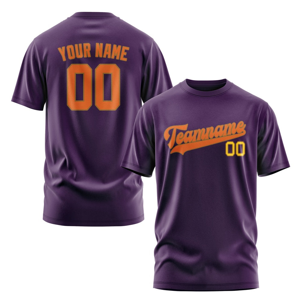 Custom Purple Orange T-Shirt