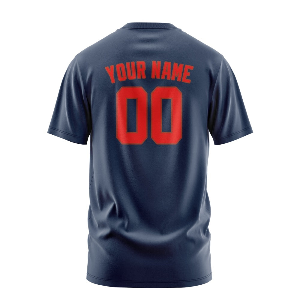 Custom Blue Orange Red T-Shirt