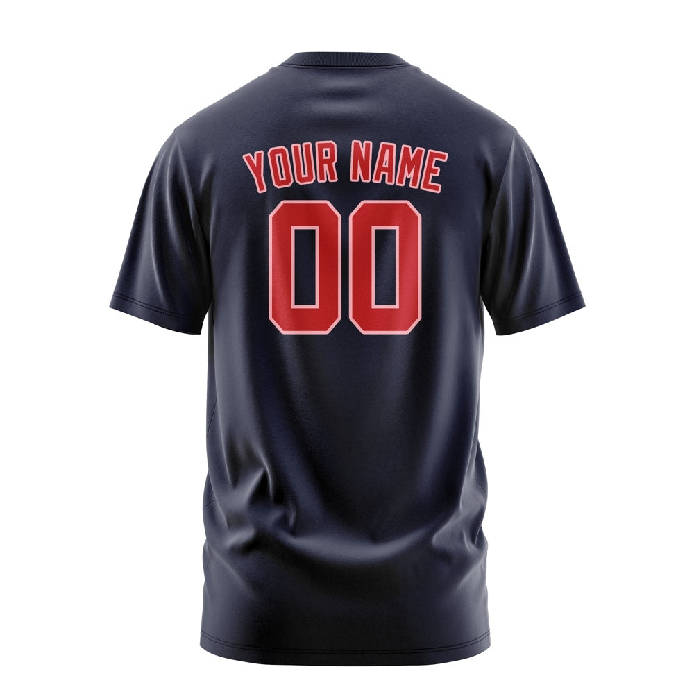Custom Navy Red T-Shirt