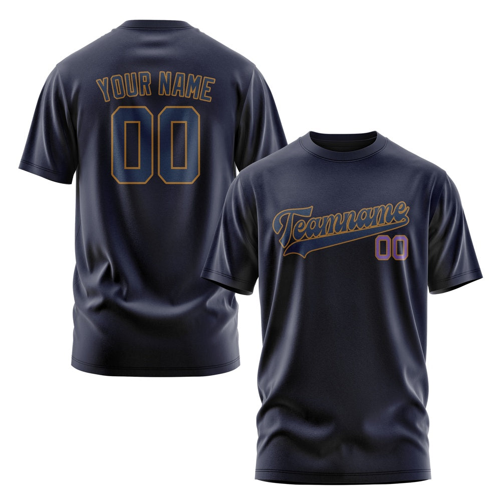 Custom Navy Blue T-Shirt