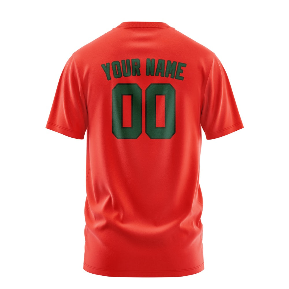 Custom Orange Red Green T-Shirt