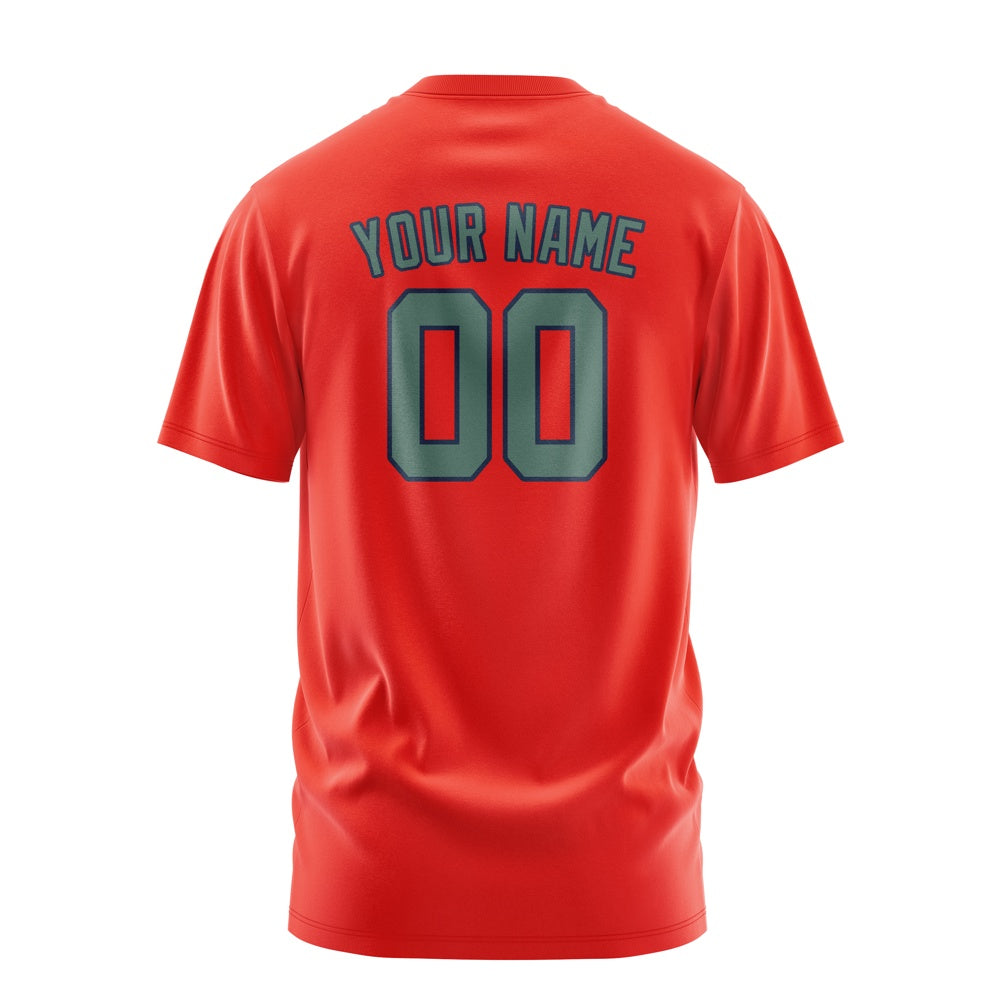 Custom Orange Red Blue Green T-Shirt