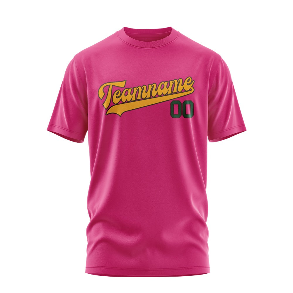 Custom Pink Yellow T-Shirt