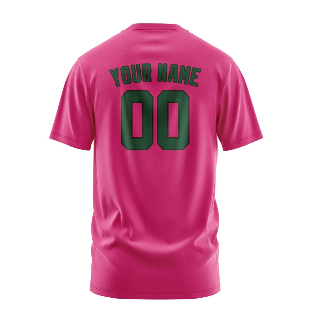 Custom Pink Green T-Shirt